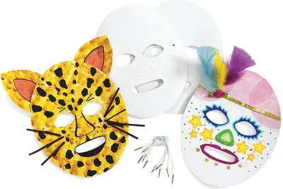 Produktbild von Färben - Machen und dekorieren Sie Ihre eigenen Pappmasken, 24 Set von 24