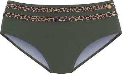 Immagine prodotto di Lascana Collant bikini a vita alta verde oliva-leopardo 44