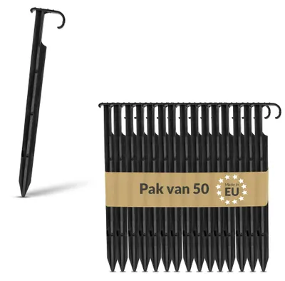 50er-Set Bodenanker für Tropfschläuche 16–20 mm, Kunststoff