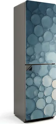 Produktbild von Abstrakte Blasenanordnung – Magnetische Kühlschrank Abdeckung – Dekorfolie magnetisch Küche – Kühlschrank Magnet Deko – selbstklebende Magnettafel – Magnetfolie für Kühlschranktür – 60x205 cm
