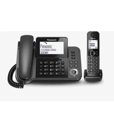 Produktbild von Panasonic KX-TGF310, DECT, Polyphonisch, Schwarz, Tisch/Bank, DAN, DUT, ENG, ESP, FIN, FRE, GRE, ITA, NOR, POR, SWE, TUR, 100 Eintragungen