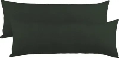 Produktbild von Doppelpack BeNature Bezug 40x145 anthrazit Mako-Baumwolle Jersey Reißverschluss