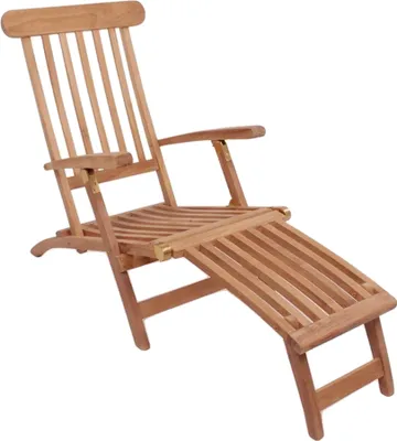 Produktbild von Alkas Liegestuhl, Teakholz massiv.