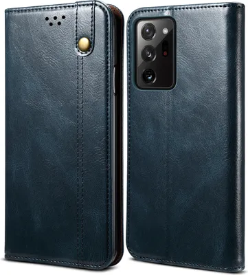 Image de Etui pour Samsung Galaxy S20 Plus, étui en cuir avec fonction stand bleu