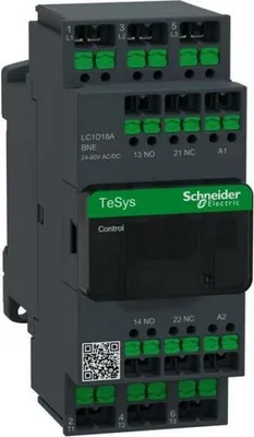 Obrázek produktu pro Schneider Electric SCHÜTZ 3P 18A 24-60VAC/DC SNAP (LC1D18ABNE)
