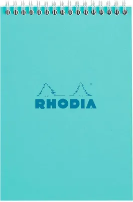 Produktbild von Clairefontaine 5x Rhodia Block A5 Azurblau Kar 80Bl 118215C