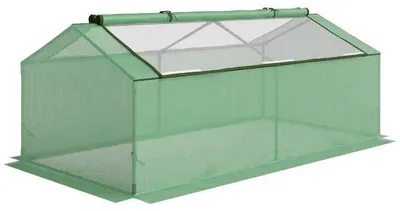 Obrázok produktu pre Skleník pre záhradu a balkón – Malý skleník – S oknami – Vyrobený z PE fólie – Rozmery: 180 x 90 x 70 cm