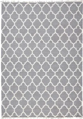 Image de Tapis kilim en laine fait main avec motif scandinave