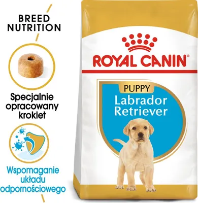 Zdjęcie produktu dla Royal Canin Labrador Retriever Junior, Szczenięta, Labrador Retriever, Maxi (26 - 44 kg), Kukurydza, Drób, Ryż, 12 kg