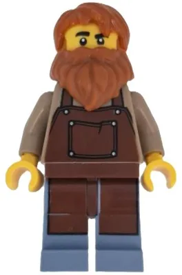 Obrázek produktu pro LEGO Minifigurka: Topič vlaků ze západu – červenohnědá zástěra (bdp203)