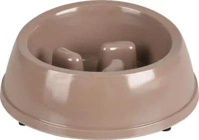 Produktbild von Flamingo Futternapf Mangi Slowfeeder taupe, Fassungsvermögen: 500 ml
