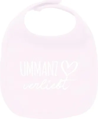 Produktbild von Huuraa Unisex Babylatz Ummanz verliebt Geschenk Babypink  Baumwolle Ummanz Mitbringsel