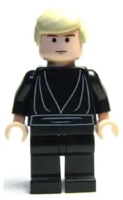 Produktbild von LEGO Minifigur Luke Skywalker - Light Nougat, Black Tunic (sw0083) – neu