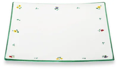 Immagine prodotto di Vetroceramica Gmundner fiori sparsi, piatto da portata Trend (31x31cm)