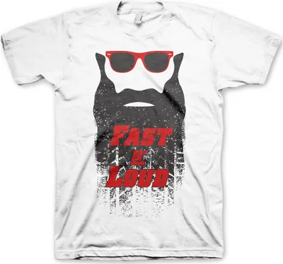 Immagine prodotto di Maglietta con barba Kaufman Fast N' Loud - Grande - Bianco