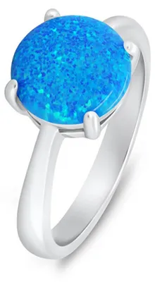 Produktbild von Charmanter Silberring mit Opal RI105WB - Kreislauf: 52 mm