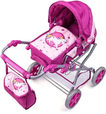 Produktbild von Woody Puppenwagen Einhorn 91509