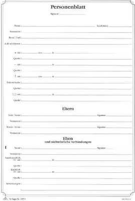 Produktbild von RNK Personenblatt A4 4002871283304