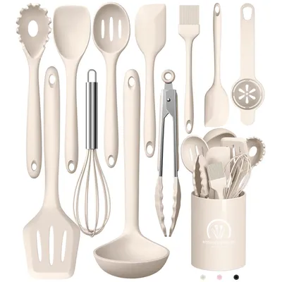 Produktbild von MODFU Kochutensilien-Set, Küche, Kochutensilien-Set, Küchenutensilien, 12-teiliges Koch-Küchenutensilien-Set