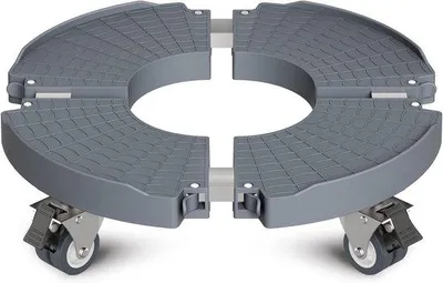 Produktbild von Famanu Pflanzenroller mit verstellbarem Durchmesser von 40-57 cm - grau