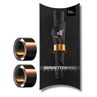 Obrázok produktu pre Eisch NAPKIN RINGS Sada 2 krúžkov na obrúsky z medi