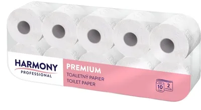 Obrázek produktu pro Toaletní papír Harmony Professional - 10 rolí / dvouvrstvý / 100% celulóza