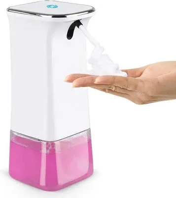 Image de Distributeurs automatiques de savon et de désinfectant - Débit de mousse de savon réglable pour la salle de bains et la cuisine