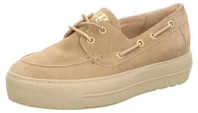 Produktbild von Paul Green Damen-Schnürhalbschuh Beige, Farbe:beige/schlamm, UK Größe:41/2