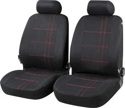 Produktbild von CarComfort Autositzbezug Nashville für Vordersitze schwarz, 13424