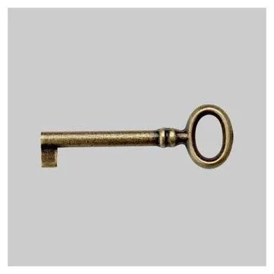 Produktbild von SCHLÜSSEL FÜR MÖBEL '33718', 24 x 69 mm - Antikmessing