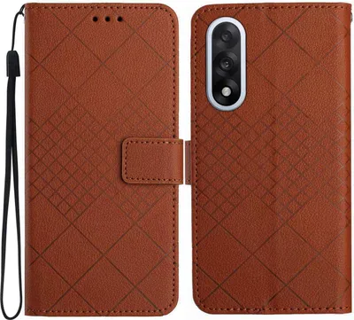 Produktbild von OnePlus Nord 5 Hülle - Coverup Rhombus Klapphülle - Braun