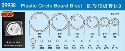 Produktbild von Trumpeter Master Tools Plastic Circle Board B-set 9938