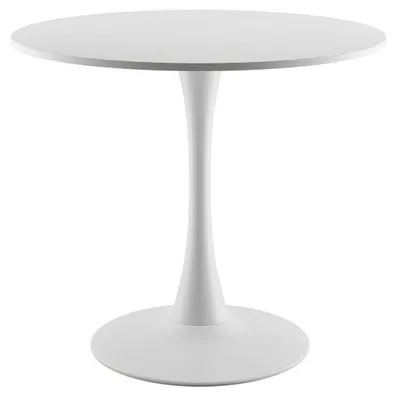 Image de Table de salle à manger ronde en bois de 80 cm de diamètre pour 2 à 4 personnes (table seule)