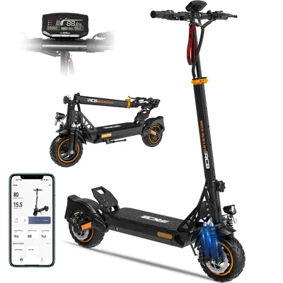 Produktbild von RCB D5 Pro Elektroroller,E-Scooter mit Straßenzulassung (ABE),120-140KM Reichweite,27 Ah Batterie,500W Motor, 10" Vollreifen,Doppelter Stoßdämpfung