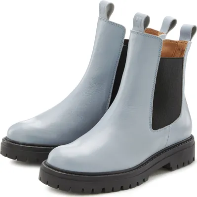 Produktbild von Elbsand Stiefelette Chelseaboots, Schlupfstiefel, Bikerboots, Sommerstiefelette hellblau Größe 44