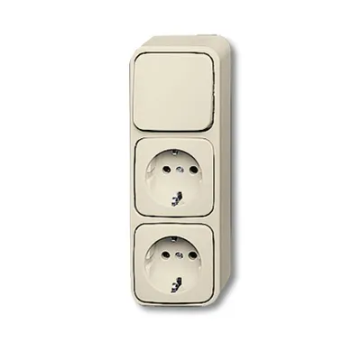 Produktbild von BUSCH JAEGER 2601/6/2300/2 EAP - Typ F - 2P+E - Beige - 250 V - 16 A - 63 mm