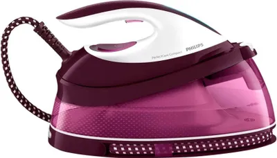 Obrázek produktu pro Philips Žehlička s parním generátorem PerfectCare Compact GC7842/40, 2400 W, 400 g/min, Žehlicí plocha SteamGlide Plus, 6,5 bar, 1,5 l, 120 g/min