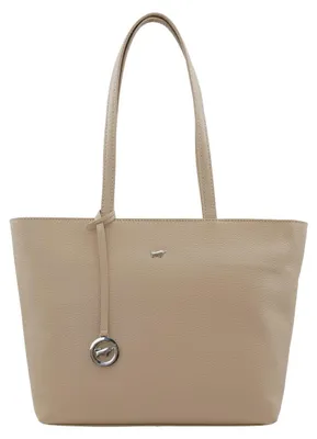 Image de Sac bandoulière HANNA Shopper S, couleur beige, pour femmes - en cuir
