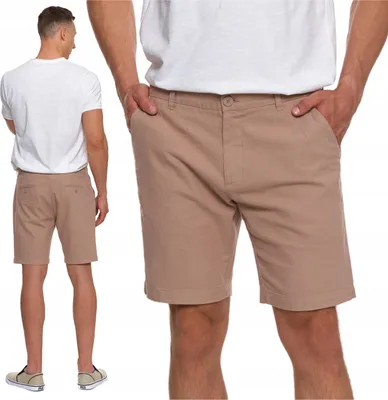 Produktbild von Elegante HERREN LEINEN SHORTS Kurze Chino Shorts Modisch MORAJ M