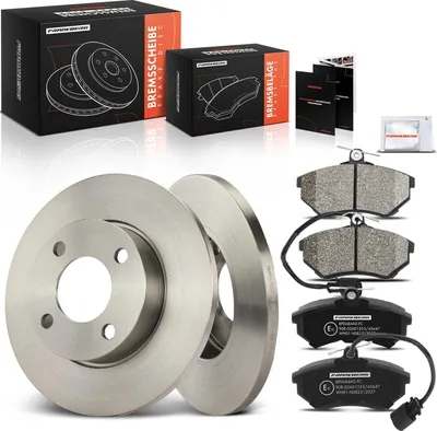 Obrázok produktu pre Frankberg 2x brzdové kotúče 4x brzdové doštičky predná náprava pre Audi 80 893 894 8A2 90 1.6L 1.8L 1.9L 1986-1991