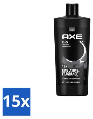 Produktbild von 15 x AXE Black Duschgel - 700 ml - Vorteilspackung - 15 Stücke