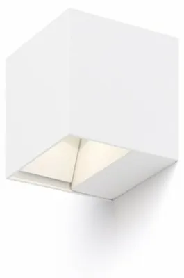Image de CARRE applique murale blanche 230V LED 2x3W IP54 3000K