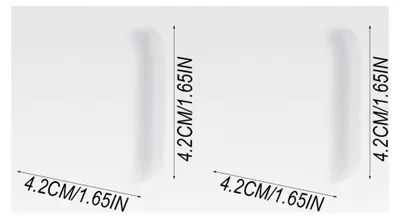 Produktbild von Türstopper, 2 Stück Silikon Türstopper, Selbstklebend, Wand Türgriffstopper, Türklinkenpuffer, Wandschutz