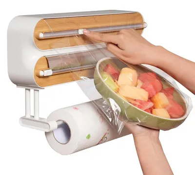 Produktbild von 3-in-1 Frischhaltefolienspender mit Folienabschneider