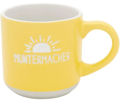 Espressotasse Muntermacher, Steinzeug, 10 cl, Geschenkbanderole