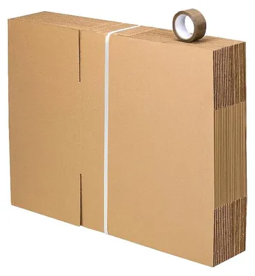 Produktbild von Set mit 15 verstärkten Kartons mit Tragegriffen + 1 Klebeband gratis