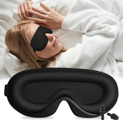 Produktbild von Luxe Traagschuim Schlafmaske - Verdunkelnd und Komfortabel für Tiefen Schlaf