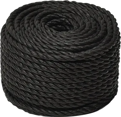 Produktbild von vidaXL Arbeitsseil Schwarz 20 mm 50 m Polypropylen