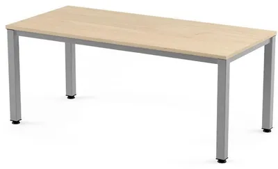 Produktbild von Schreibtisch Executive BxTxH 200x80x73cm Gestell grau Platte Melamin buche.