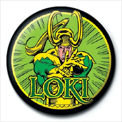 Image de Marvel Retro - Badge à bouton - Loki